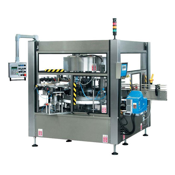 ЦЕ аутоматска машина за етикетирање ротационих налепница на боцама